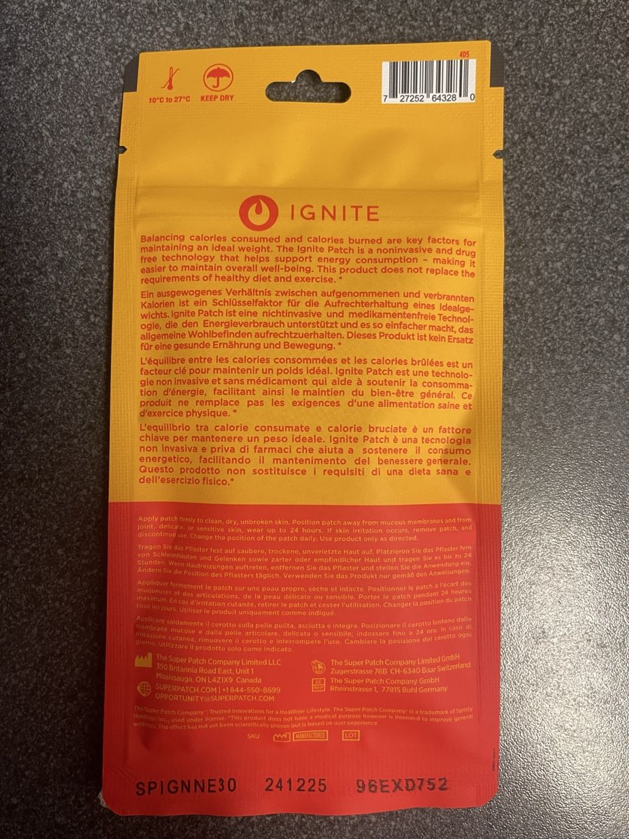 Cibi & Specialità: Super Patch Ignite 30 Stk. Stoffwechsel Booster – Nuovo e nell'imballaggio originale da Ueberstorf venduto da s__e_l__i_n__a 1