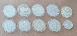 10x 1 Unze Feinsilber  311,10 Gramm