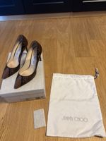 Jimmy Choo Snake printed leather shoes
