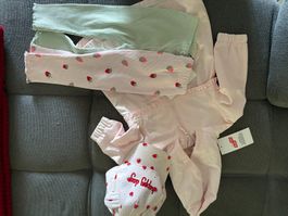 Mädchen Kleidung Set 3-teilig rosa Gr.86 neu