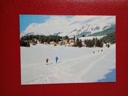 Langläufer Lenzerheide Valbella mit 100 Jahre Zusatzstempel