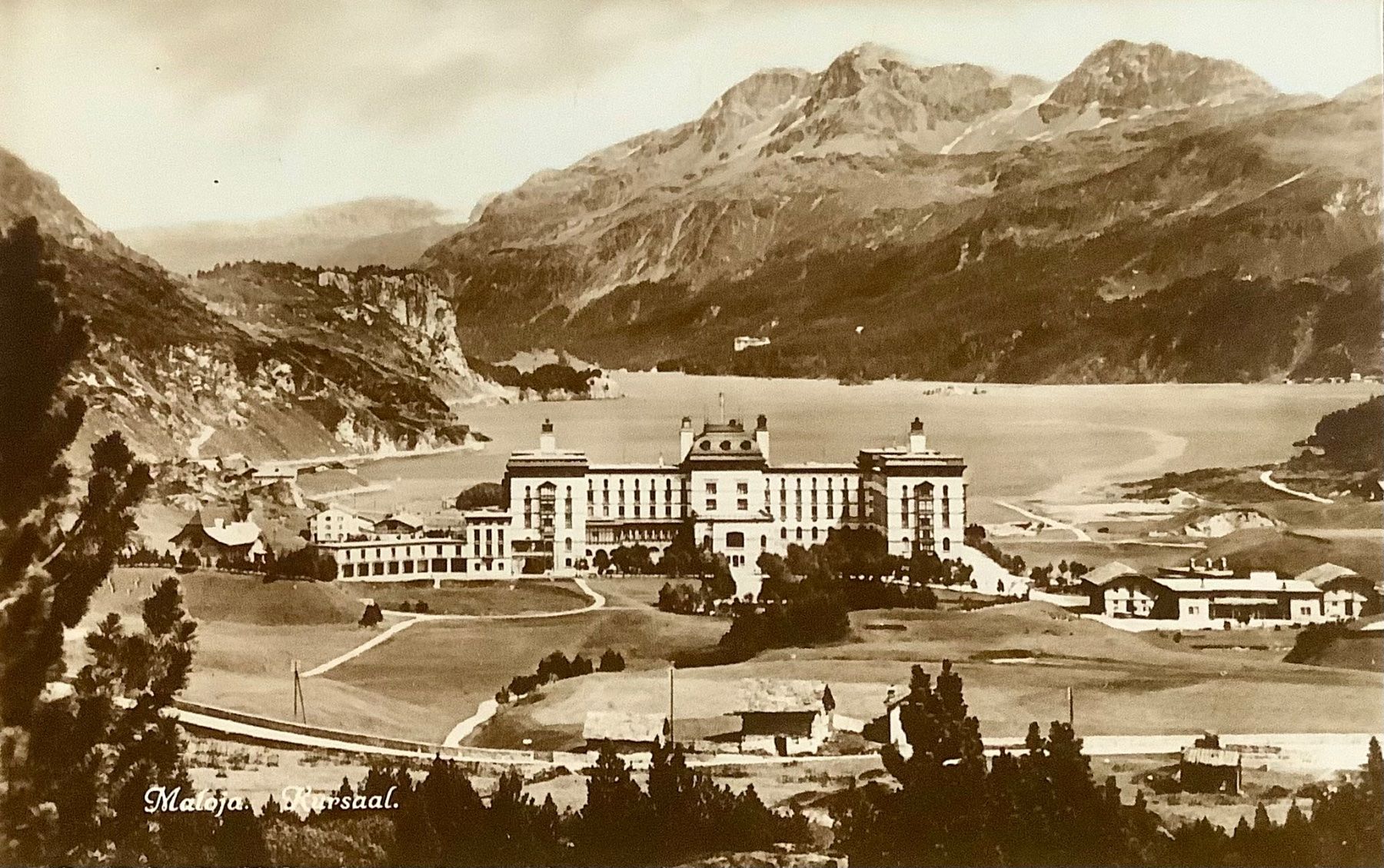 Cartoline postali: MALOJA Kursaal - Engadin – Usato da Root venduto da ENGLAND-TREASURES 1