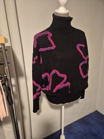 Damen Rollkragenpullover Gerry Weber schwarz gemustert