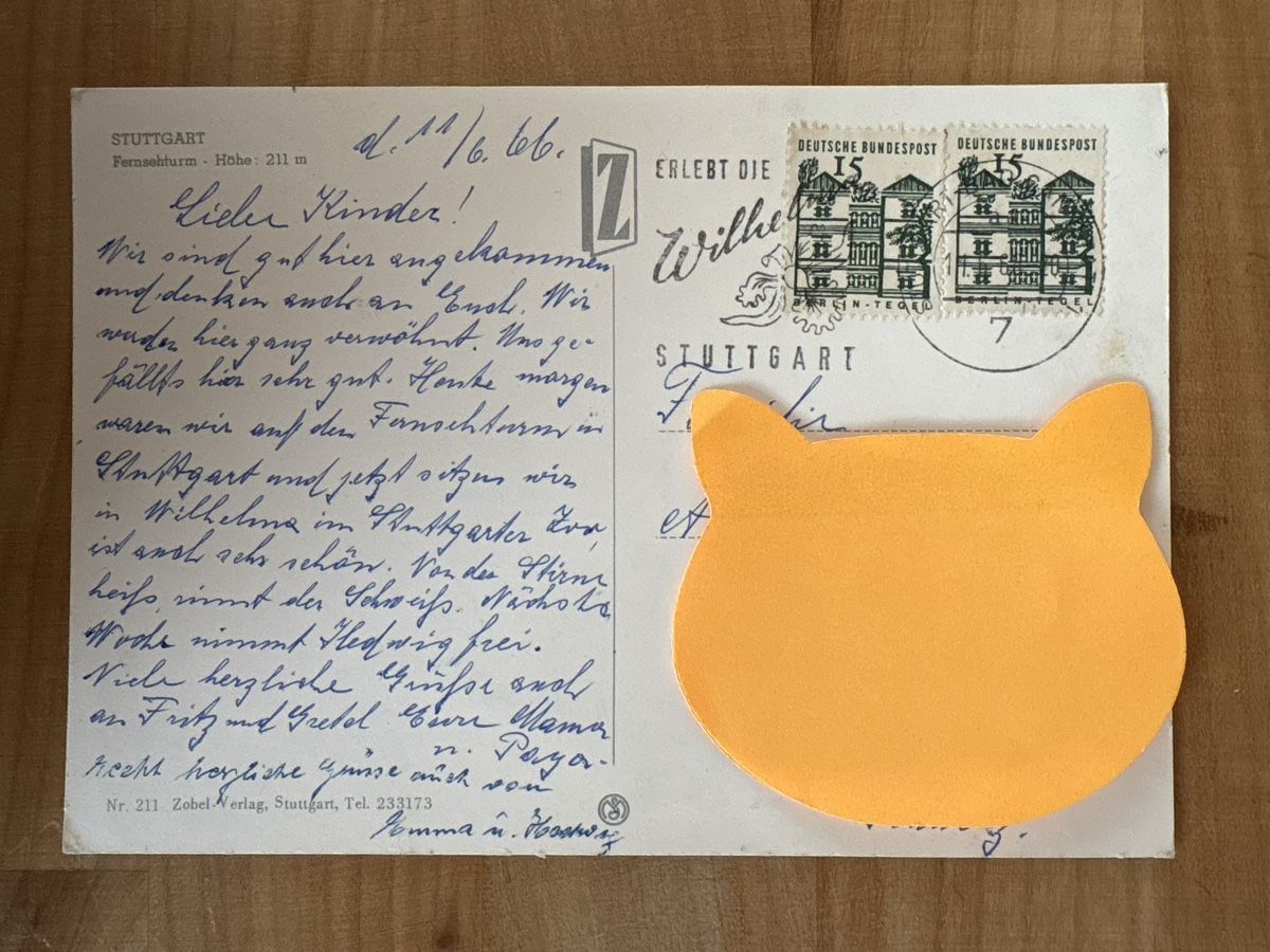 Cartoline postali: AK von Fernsehturm in Stuttgart – Usato da Rümlang venduto da Kartenpost1 1
