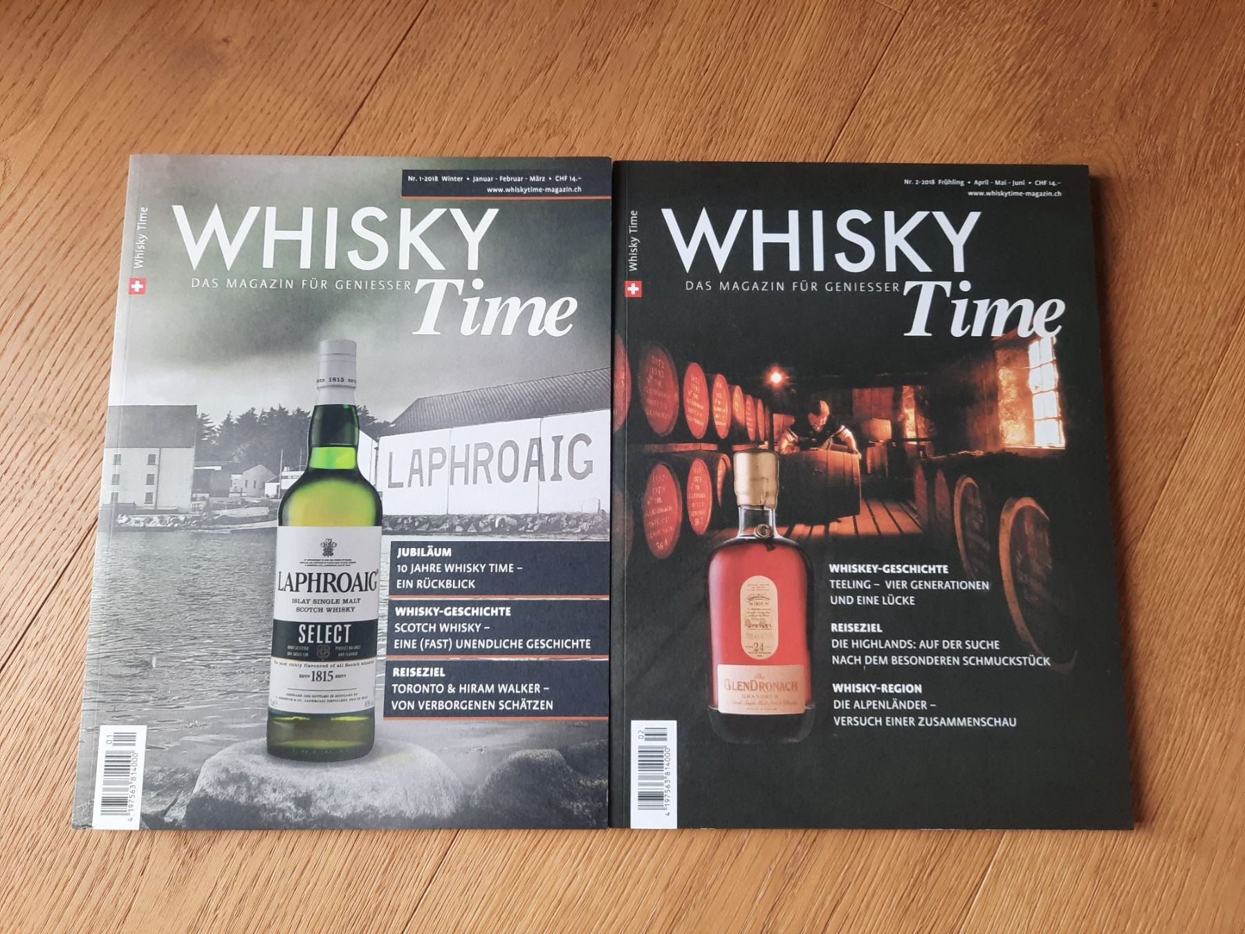 Zeitschriften & Magazine: 4 x Whisky Time Magazin 2018 – Gebraucht aus Hinterfultigen von Chrigu_marti 1