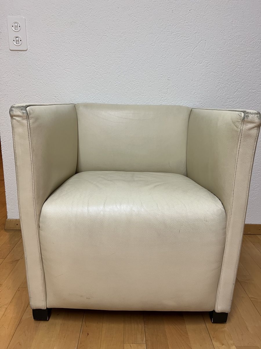 Wittmann Poltrone: Wittmann Sessel ,Cubica' creme – Usato da schaan venduto da Ak9jg8
