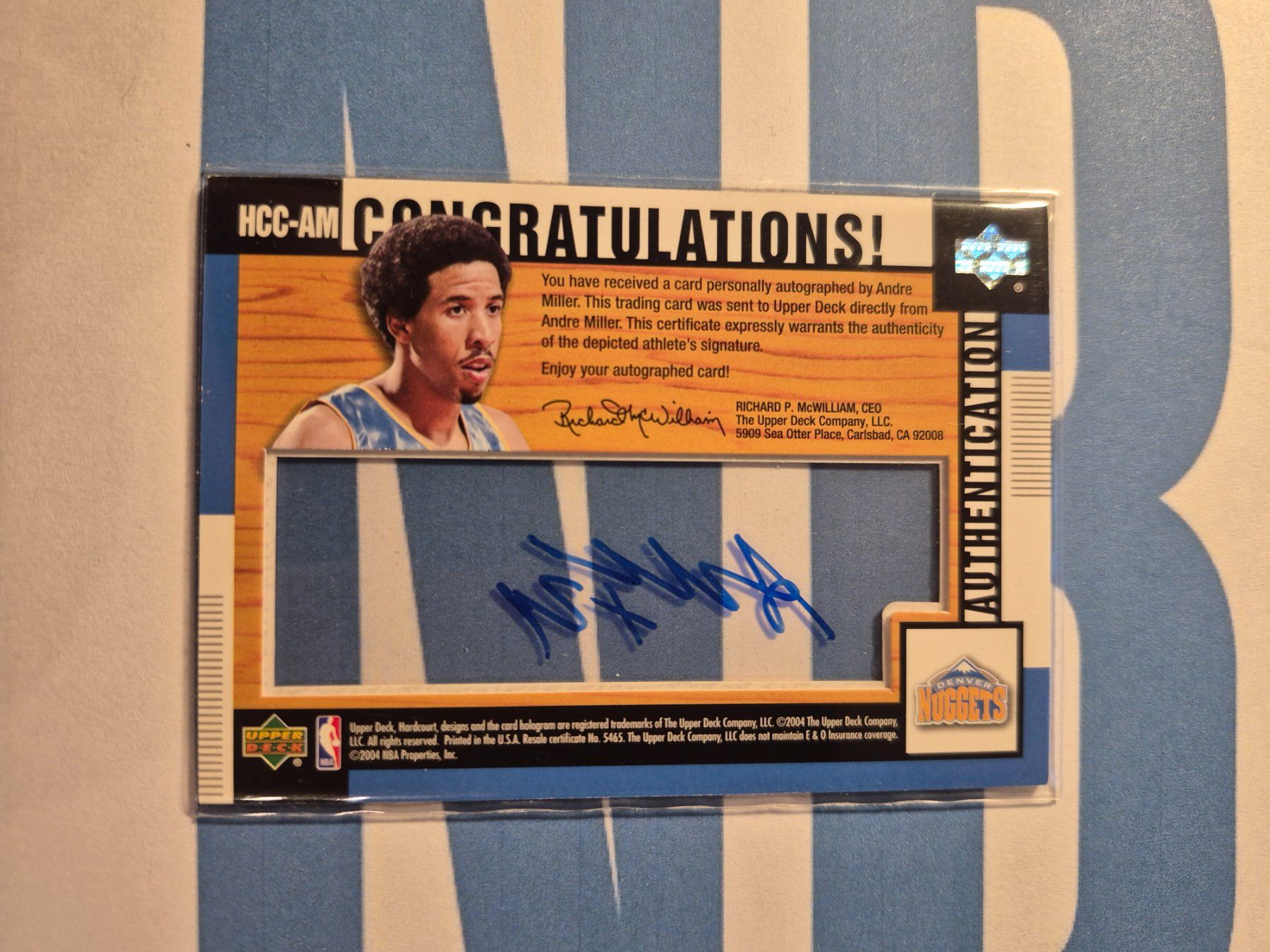 Nba Carte collezionabili: NBA Andre Miller Denver Nuggets – Usato da Treiten venduto da Sauber73 1