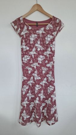 Damen Kleid Laura Toulli Collection Gr. M Weinrot
