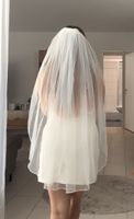 Brautschleier mit Kamm weiss, ca. 1m, ungebraucht