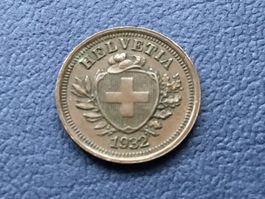 1 Rappen 1932 VZ ungereinigt