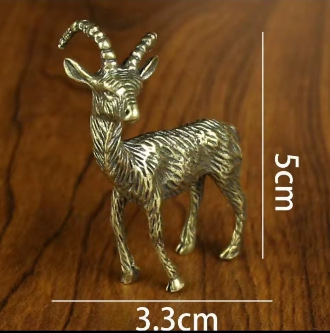 Statuette: Geiss - Ziege aus Messing – Nuovo e nell'imballaggio originale da Basel venduto da Kunterbunt12