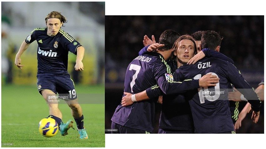 Real Madrid Canottiere & Pantaloni: Original Real Madrid 2012/2013 Modric – Usato da Windisch venduto da RealJerseys 2