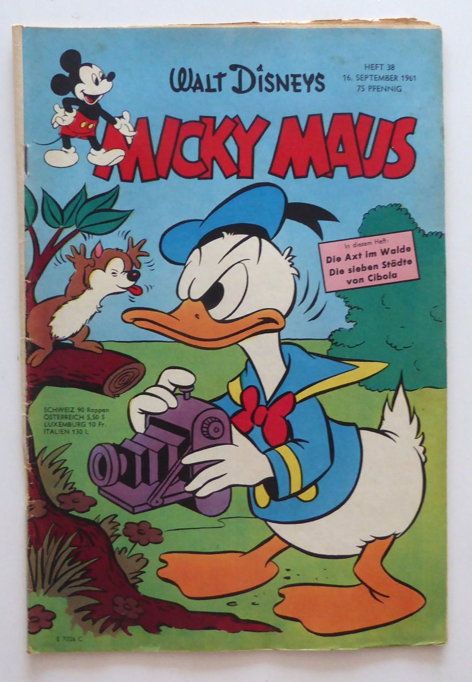 BD: WD Micky Maus Heft Nr. 38 September 1961 – D'occasion à Aesch BL par Kauri1