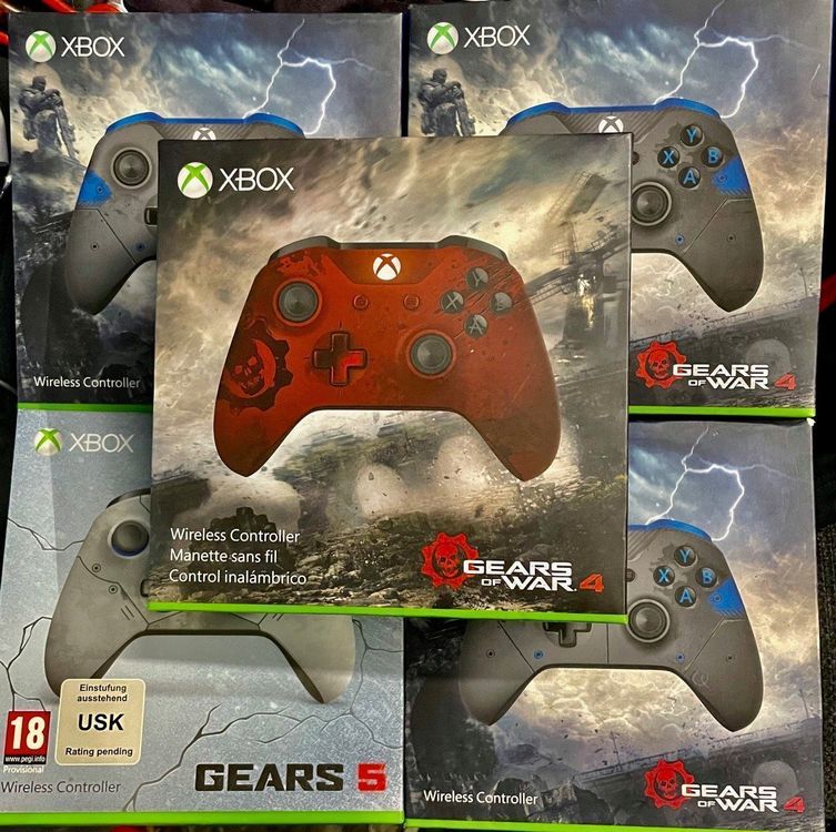 Manette Xbox One Collector Gears Of War 4 Crimson Omen - Occasion