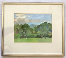 John Napper (1916-2001) - Gouache - "Brown Clee Hill"