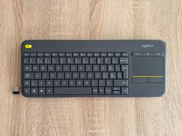 Logitech K400 Plus Wireless Tastatur mit Touchpad