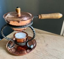 Altes Saucenpfännchen Kupfer Rechaud Stöckli 8 cm