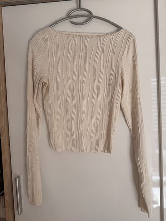 Damen Langarm Creme Grösse S 