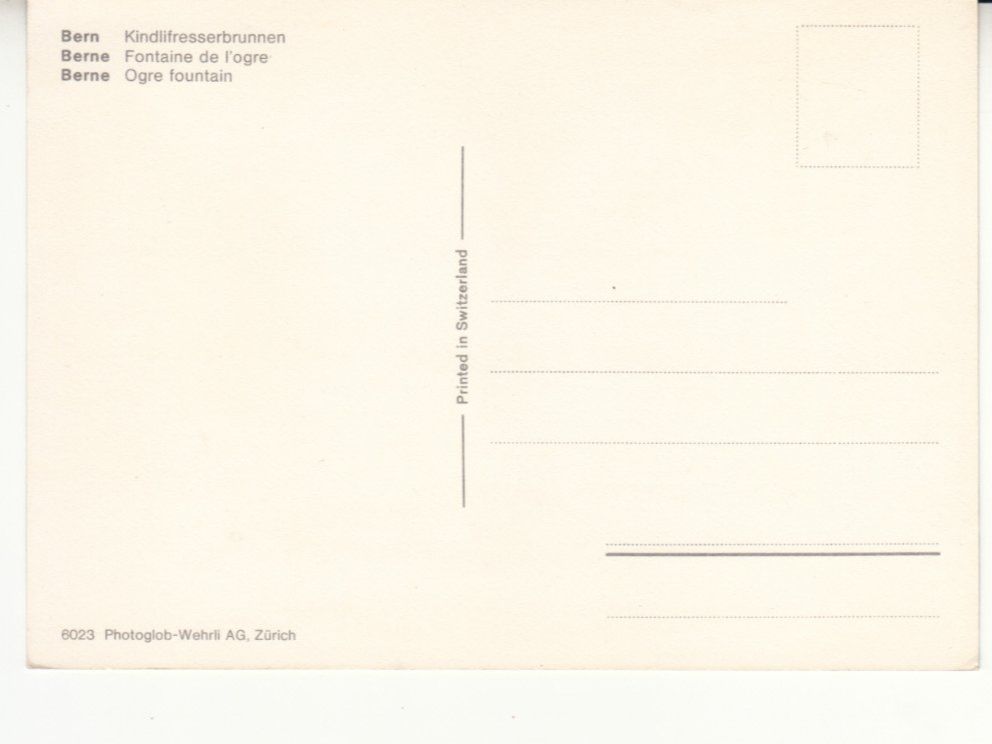 Cartoline postali: Bern ca. 1970 – Usato da Bürglen TG venduto da StampGraf 1