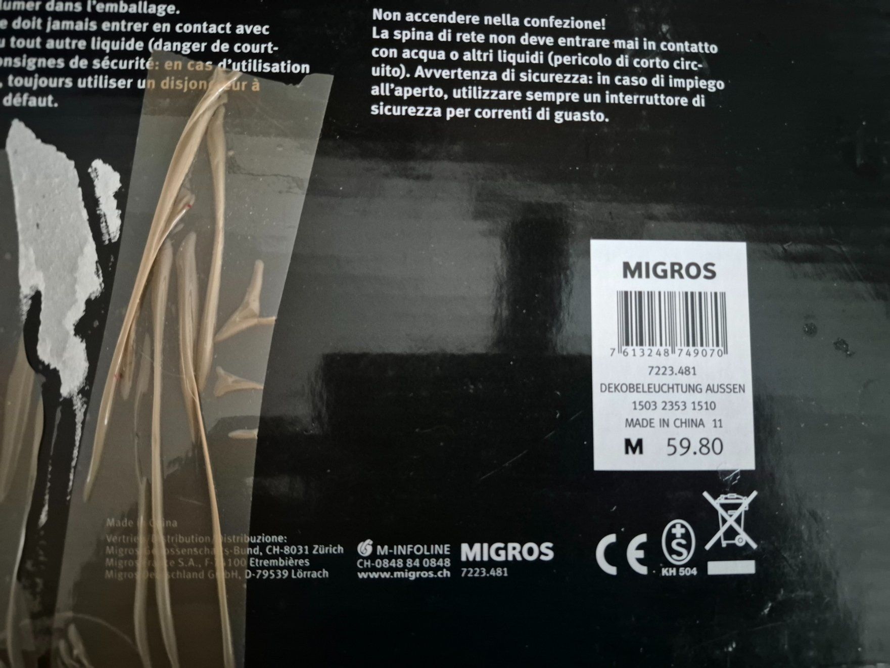 Migros Lichterketten & Leisten: Elektrische Kerzen Lichtkette 🌟240 Volt – Gebraucht aus Nottwil von Gorillale 3