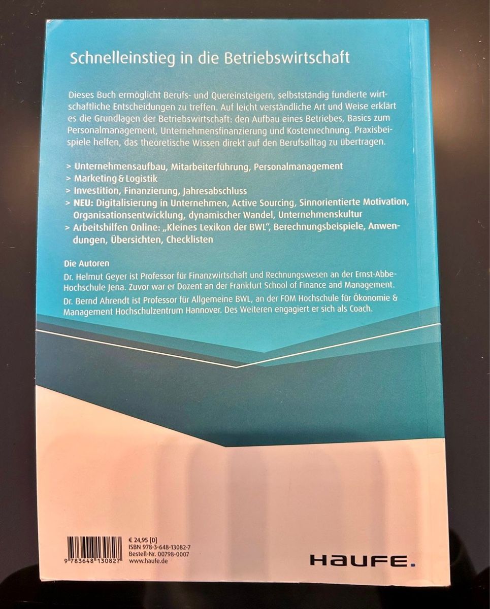 Libri: Crashkurs BWL, 7. Auflage – Usato da Biel/Bienne venduto da SandraDG 1