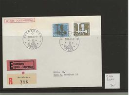 timbre enveloppe avec Pro Patria B100 et B 101 dernier jour