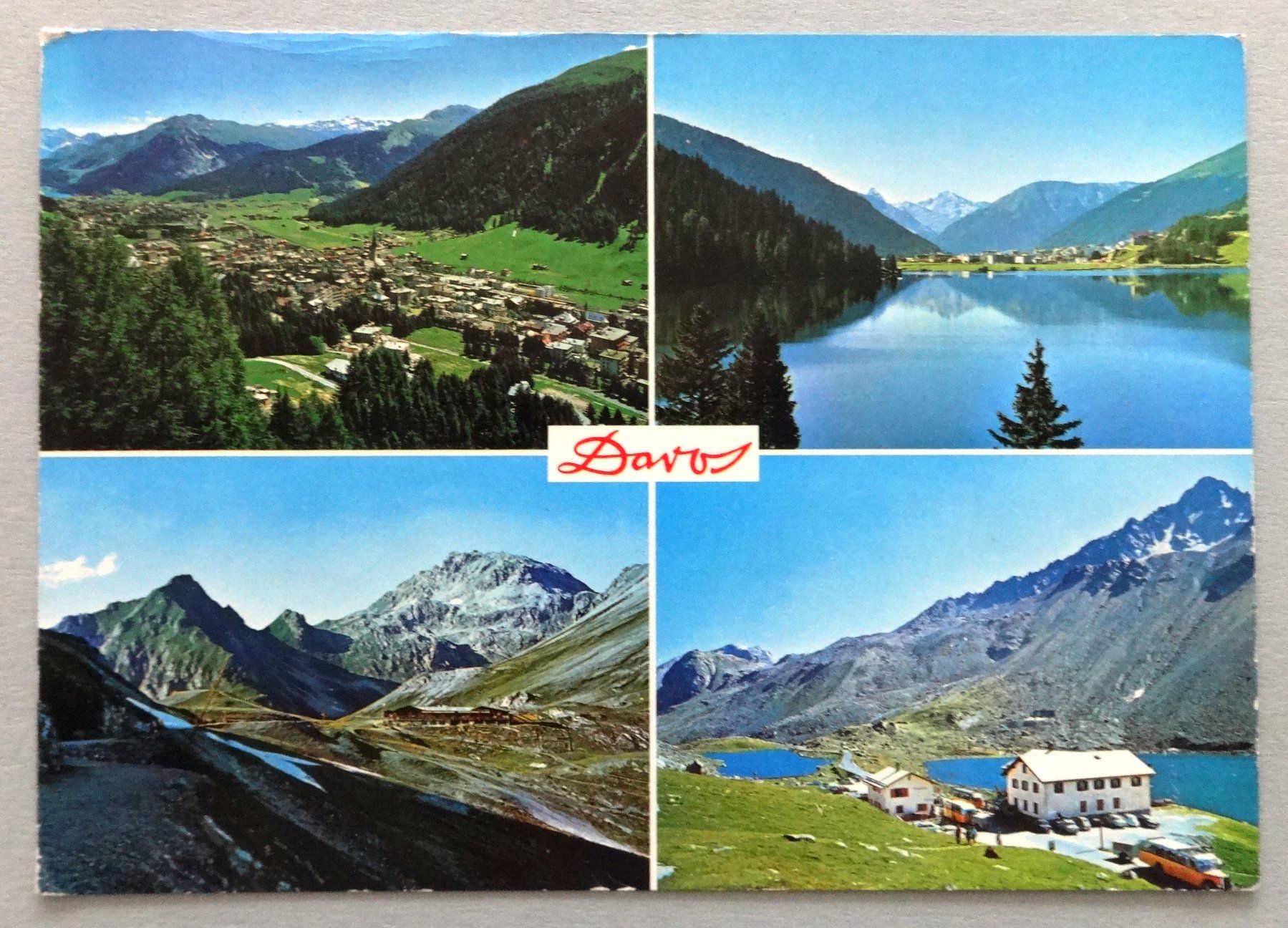 Ansichtskarten: Davos (1560 m) – Gebraucht aus Fétigny von Billy2miny