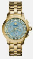 Tory Burch Damenuhr - Gold-tone/Blauer Chronograph - NEU