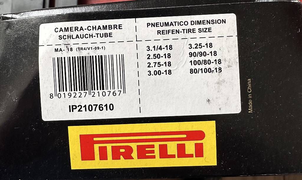 Alle Motorradersatzteile: Pirelli Motorrad Schlauch 2107710 – Neu und originalverpackt aus Dättlikon von Becd 1