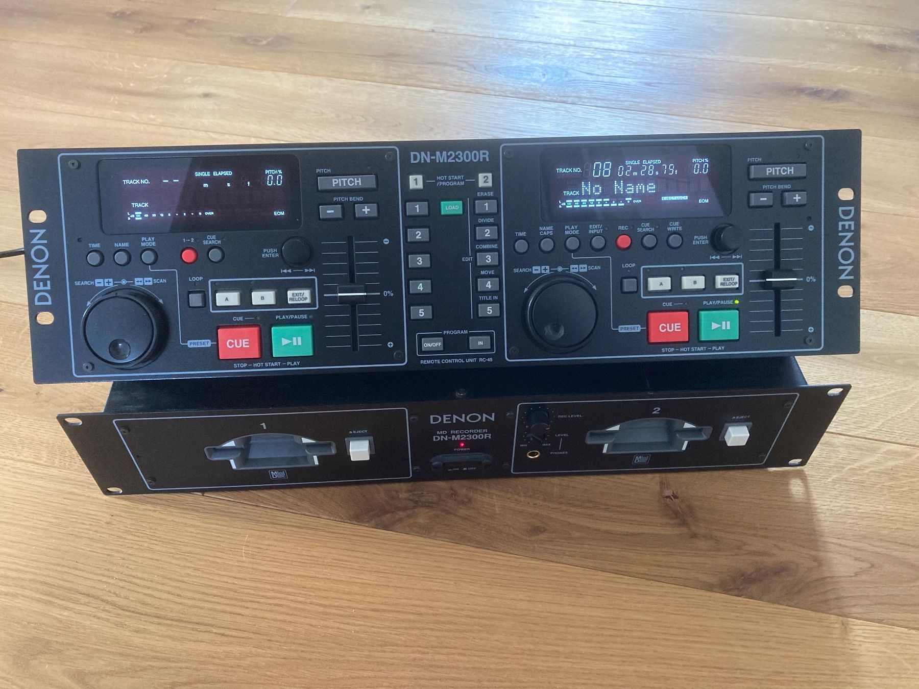 【美品】DENON DN-M2300R MDレコーダー デノン Denon DN-M2300r Professional Dual Minidisc Player Recorder