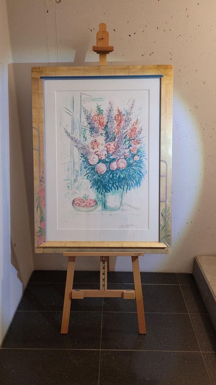 Grafica & Litografie: *** CHAGALL MARC, "Blumenfenster", Lithographie *** – Usato da Luzern venduto da Luzern1 2