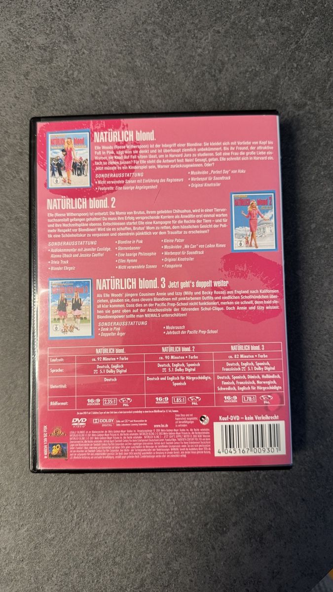 Tutti i DVDs: DVD Natürlich Blond Collection 1-3  – Usato da Dübendorf venduto da lilmissprincess 1