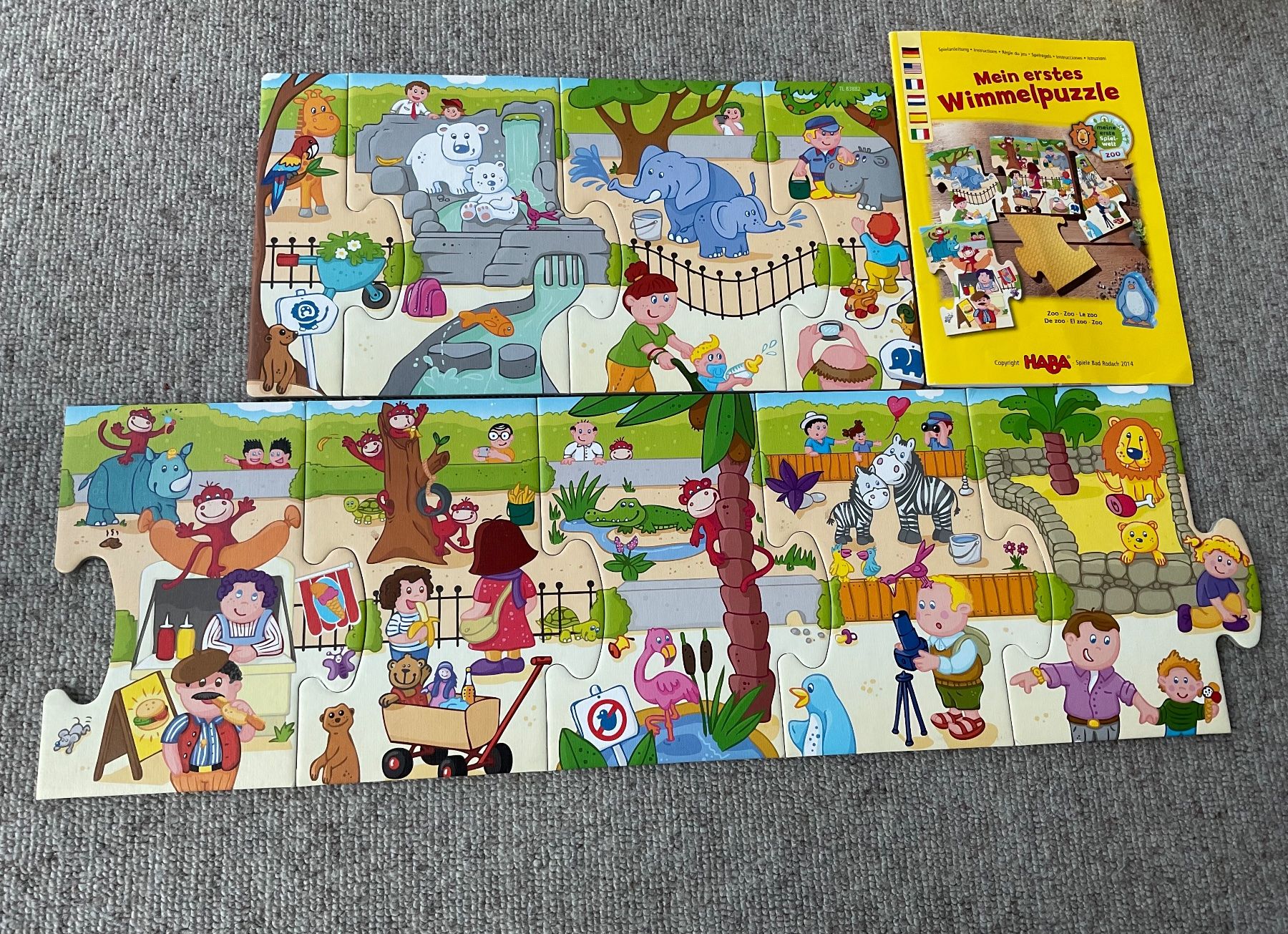 Haba Puzzle: Haba, Wimmelpuzzle Zoo – Usato da Niederteufen venduto da sicmu 3