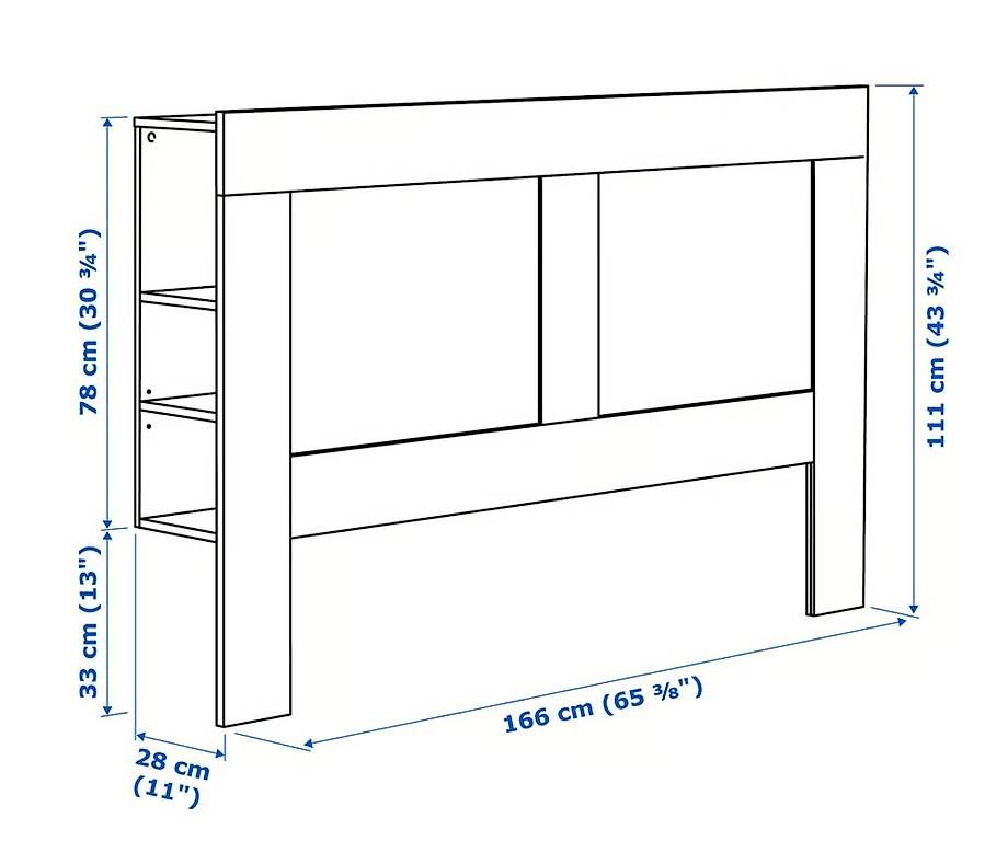 Ikea Comodini: Tête de lit Ikea Brimnes 160 cm – Usato da Lausanne venduto da zwa_bmv6 2