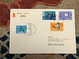 1 CH Einschreiben 1965 nach Geroldswil