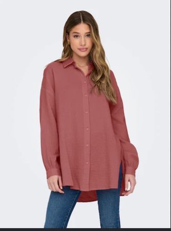 COS 40 170-92A /NP85CHF PE Bluse Tunika DunklesPudriges Rosa