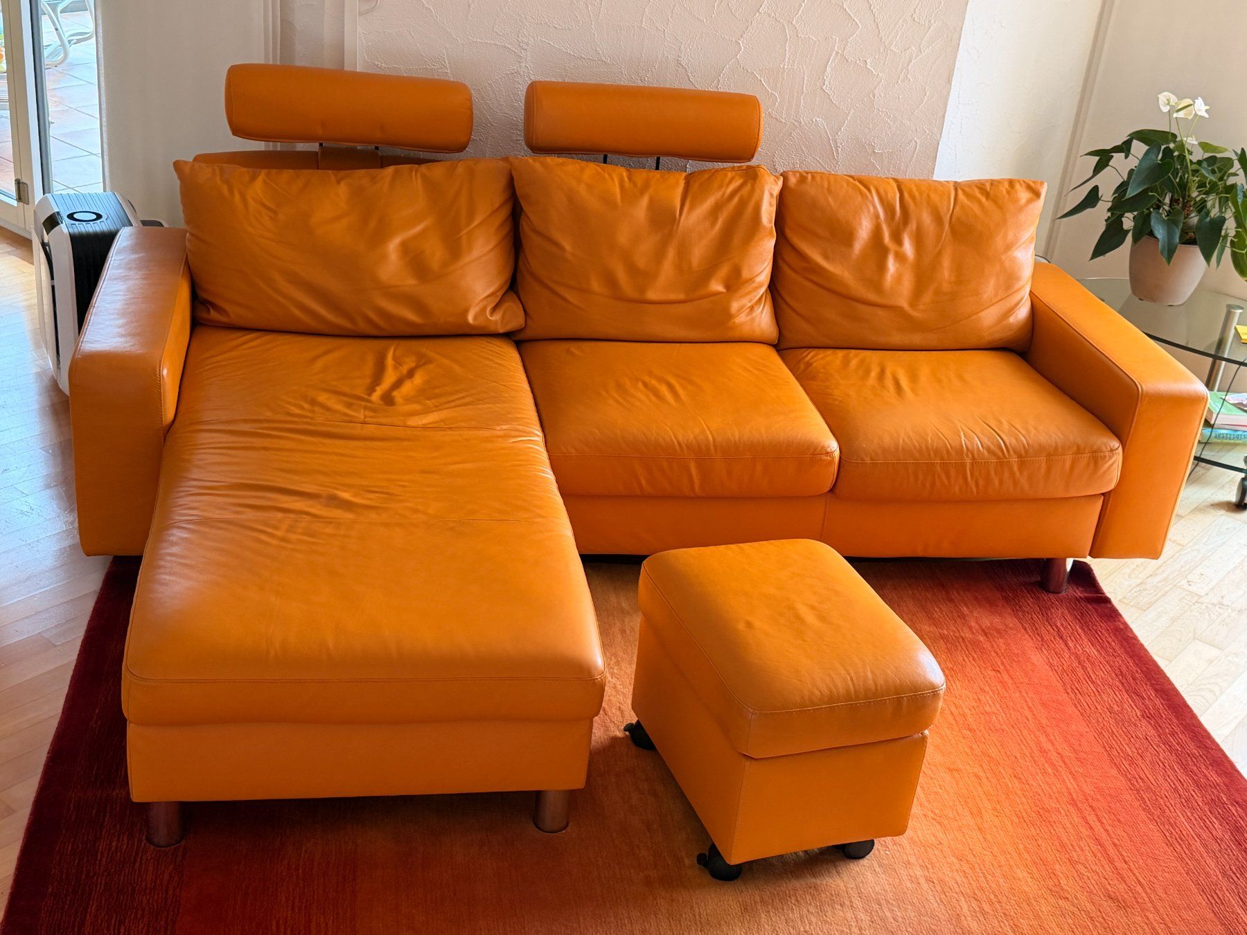 Stressless Sofas: Stressless E200 Leder (Paloma) Ecksofa mit Longchair – Gebraucht aus Emmenbrücke von andreas63
