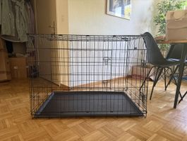 Hundekäfig / Hundebox Luna 108 × 71 × 76 cm – klappbar, 2 Tü