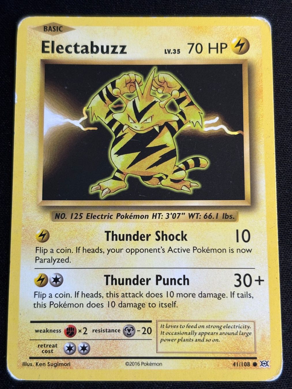 Pokémon Carte collezionabili: Pokemon Electabuzz - Evolutions 41/108 - English – Usato da Bern venduto da Big_GS