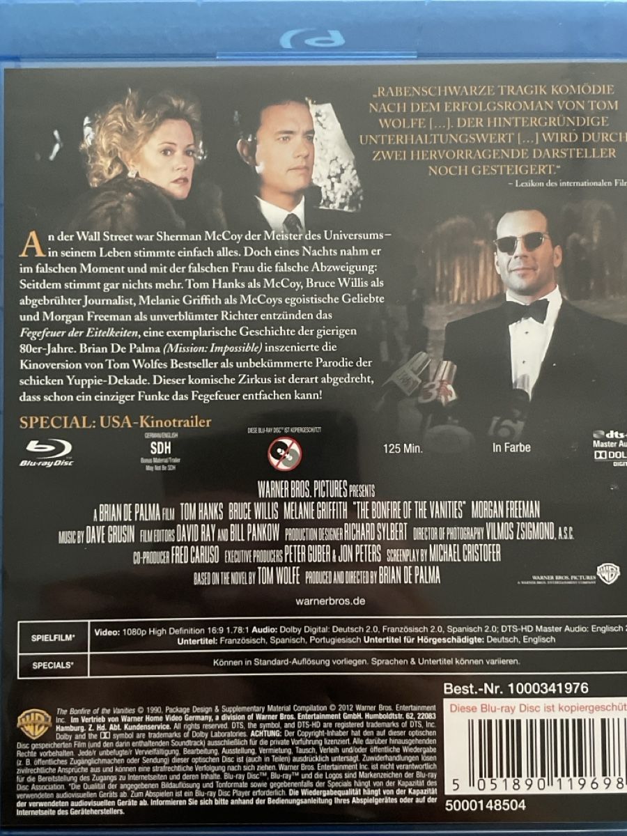 Tutti i DVDs: Fegefeuer der Eitelkeiten (1990)  selten – Nuovo (secondo la descrizione) da Waldenburg venduto da Gonzo8 1