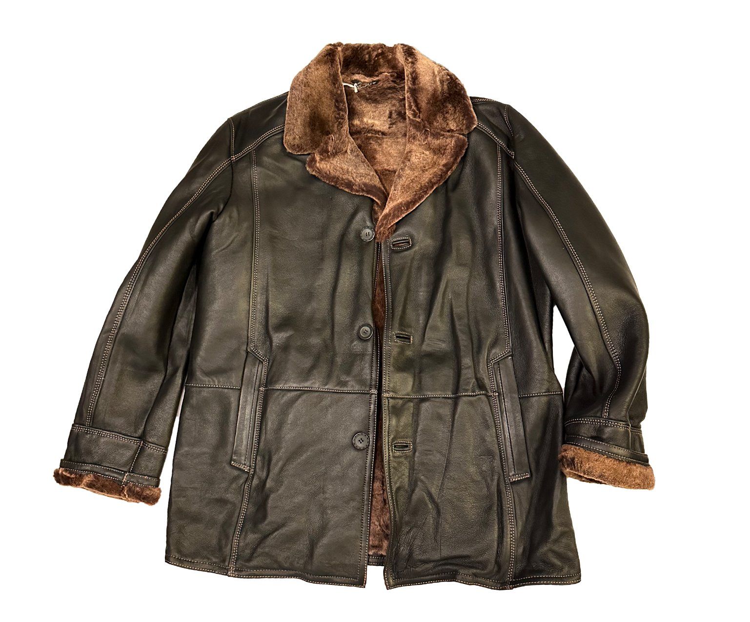 Vestes: Lederjacke mit australischer Schearling-Wolle – Neuf avec emballage d'origine à Gersau par LederjackenCH