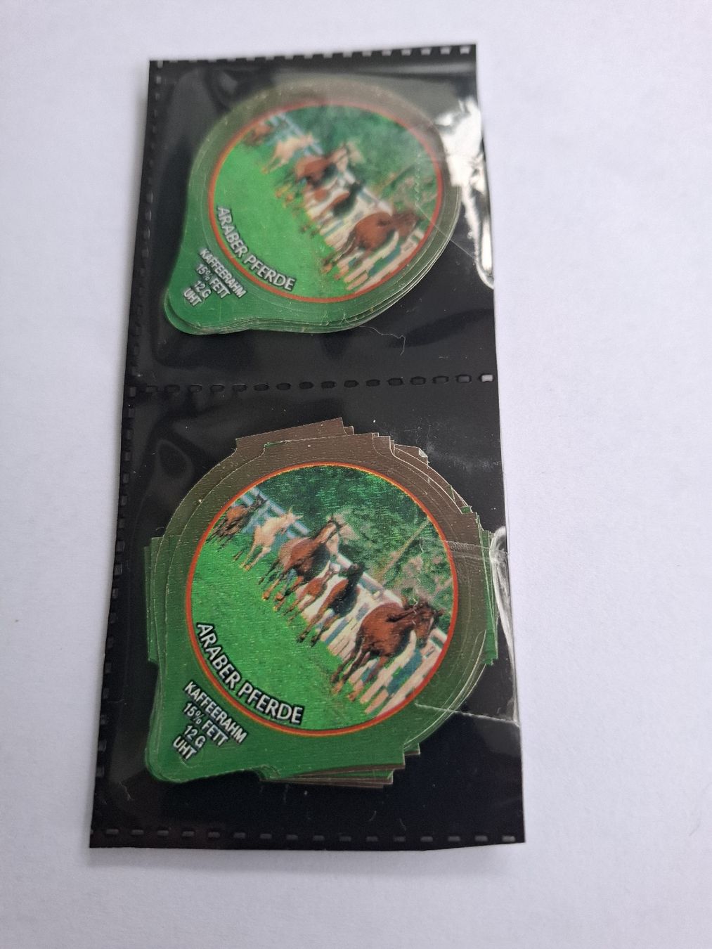 Kaffeerahmdeckel: Serie 1257 Pferde – Gebraucht aus Glarus von Strubeli0