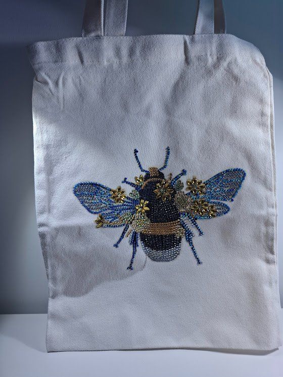 Borse & Zaini: Tote Bag Duo mit Glitzerstein Motiv – Nuovo (secondo la descrizione) da Au ZH venduto da zettel_zueri 1