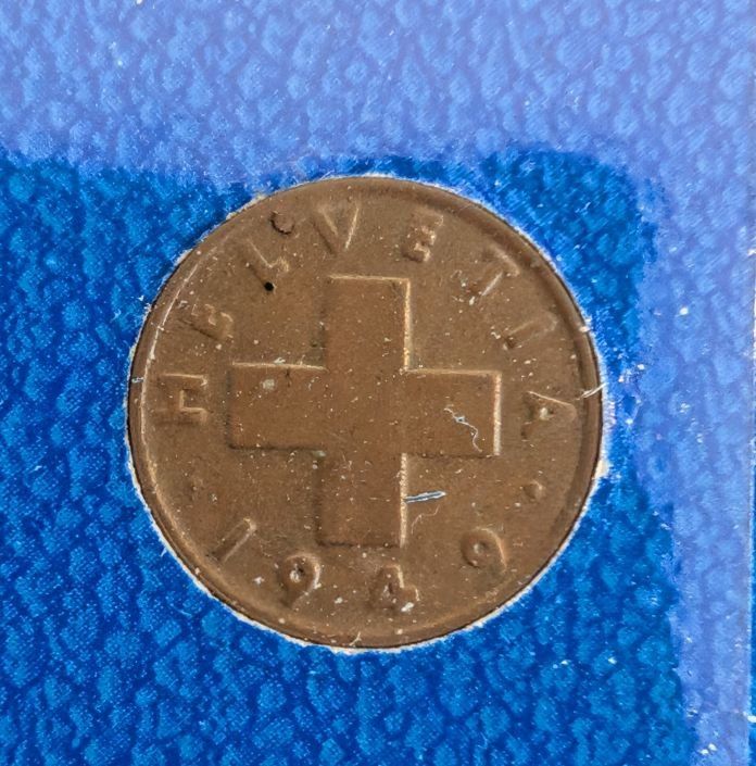 Tutti le monete: 1 Rappen 1949 – Usato da Arch venduto da coinsandmore
