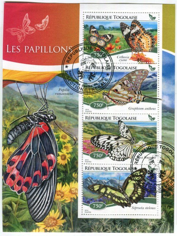Alle Briefmarken: Block "Schmetterlinge". Togo – Neu und originalverpackt aus Basel von Butsch5