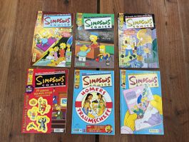 6 Simpsons Comics Hefte 46 47 48 49 69 72 