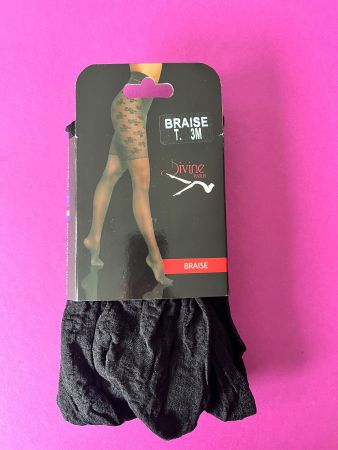 Strumpfhose Braise, Divine Paris, Grösse M, Schwarz