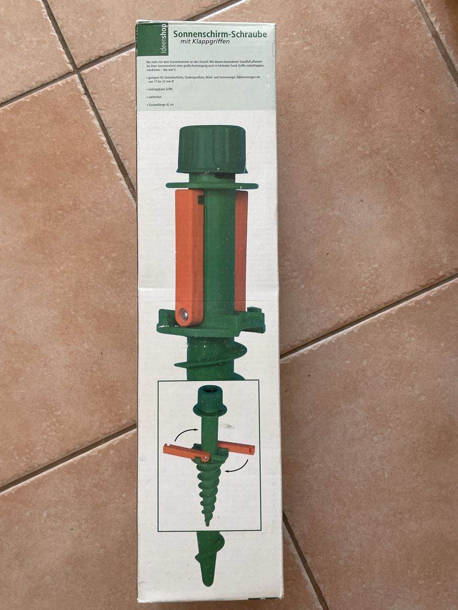 Altro: Sonnenschirm-Schraube mit Klappgriffen – Nuovo e nell'imballaggio originale da Bern venduto da calana80