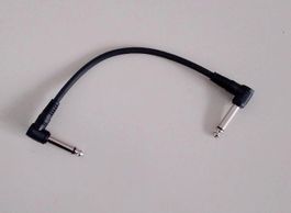 Patchkabel für Effektgerät Effektpedal, Klinke Winkel 22 cm