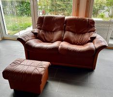 Hochwertiges Stressless Doppelsofa Ekornes, Echtleder